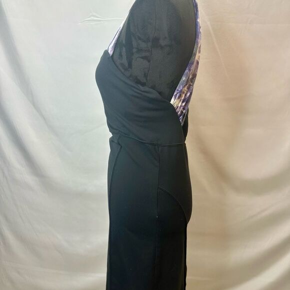 ATHLETA Floral Halter Shelf Bra Summer Sheath Dress Size M Petite - Picture 5 of 11